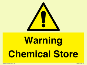 Warning Chemical Store